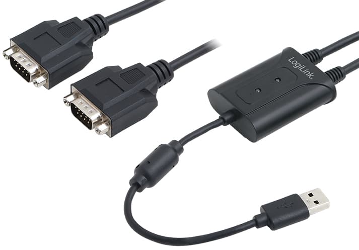 Logilink Usb 2.0 - 2 X Rs232 Adapterkabel