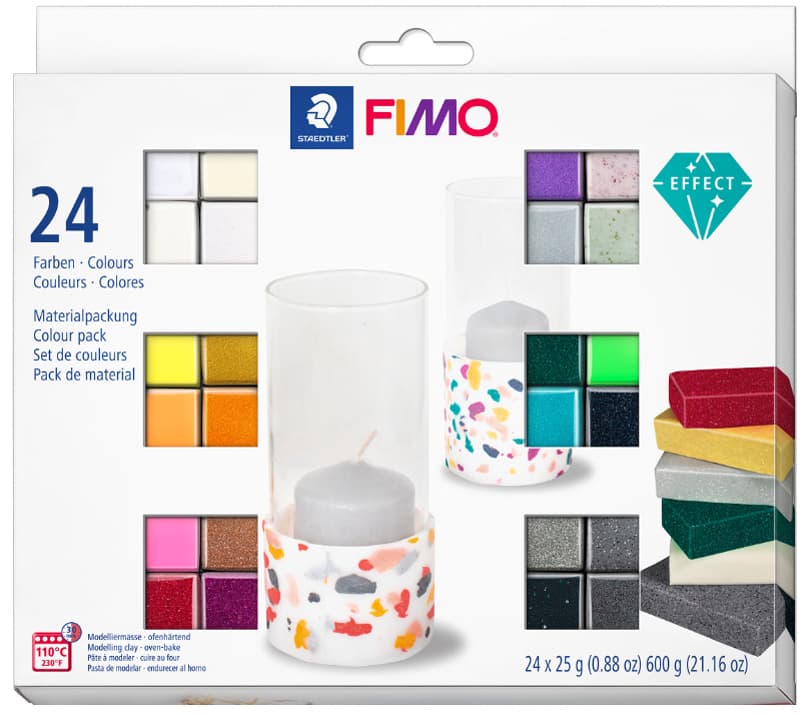 Fimo Effect Modelliermasse-Set, 24er Set
