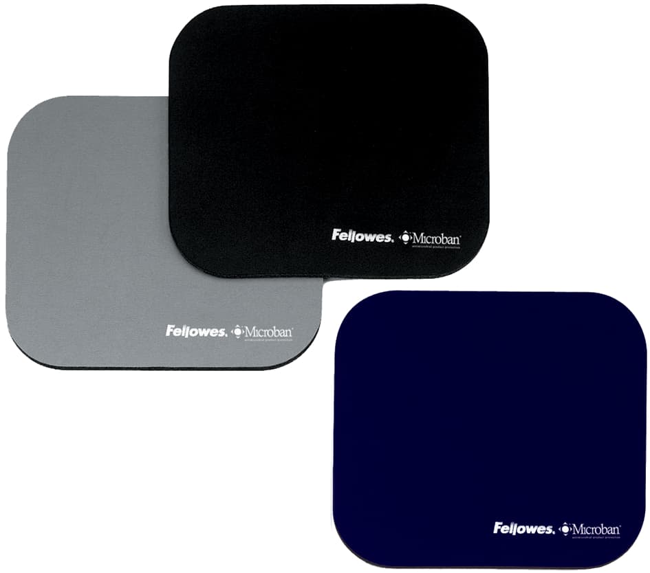 Fellowes Maus Pad Microban, Aus Neopren, Silber