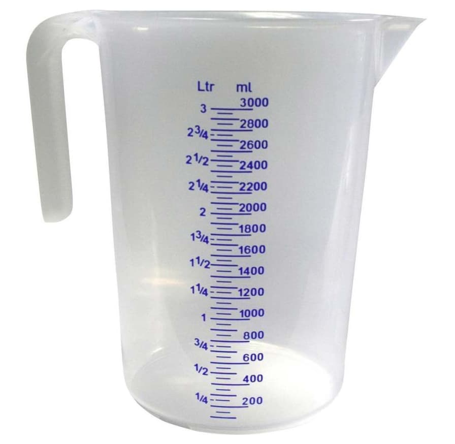 Iwh Messbecher, Transparent, Inhalt: 3 Liter