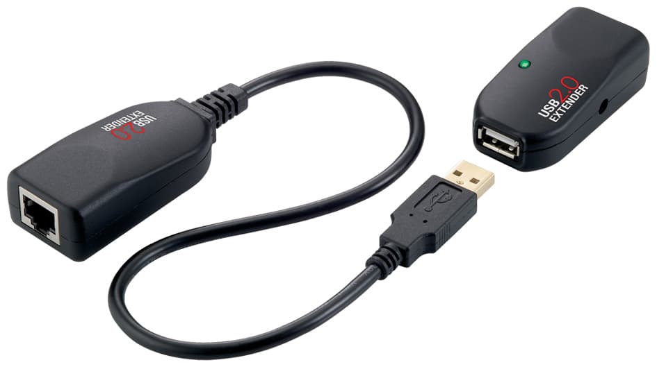 Logilink Usb 2.0 Extender-Set, Twisted Pair, Schwarz