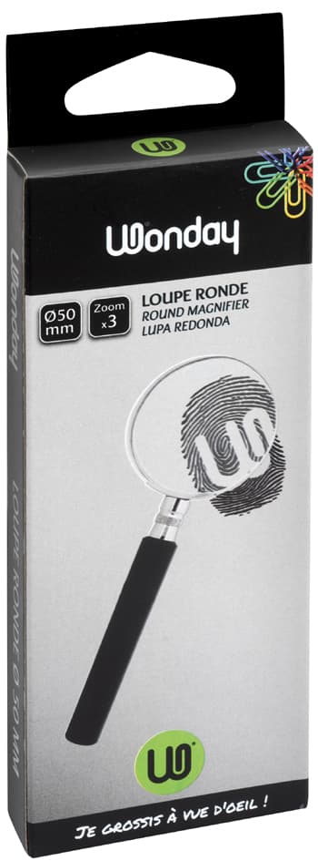 Wonday Leselupe Mit Griff, Rund, Durchmesser: 50 Mm