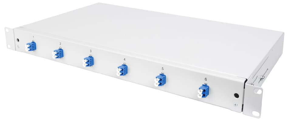 Digitus 19, Glasfaser Lwl Spleißbox, Os2, Bestückt, 6x Lc