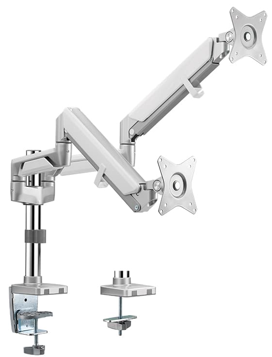 Logilink Doppel-Monitorarm, Armlänge: 553 Mm, Silber