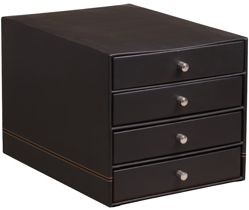 Rhodia Schubladenbox Rhodiarama, 4 Schübe, Schwarz