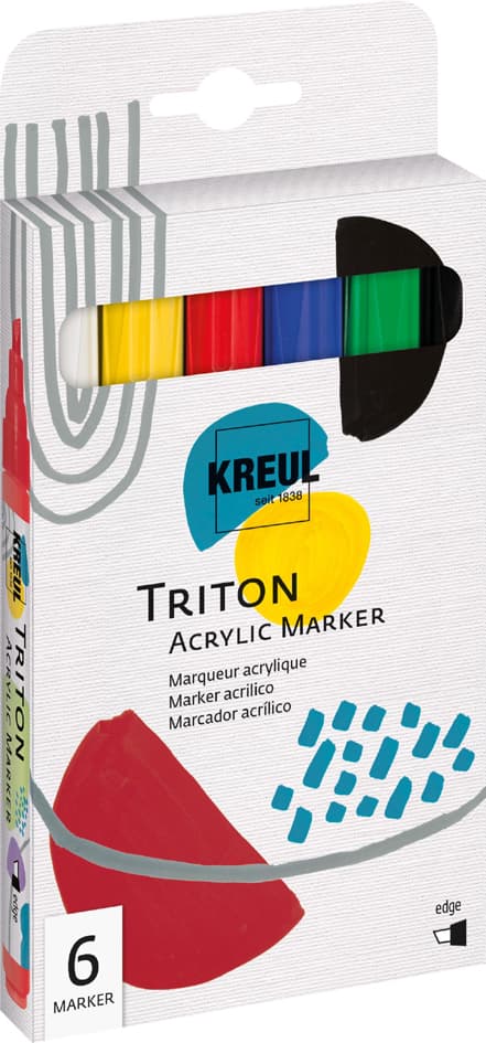 Kreul Acrylmarker Triton Acrylic Marker, 6er-Set