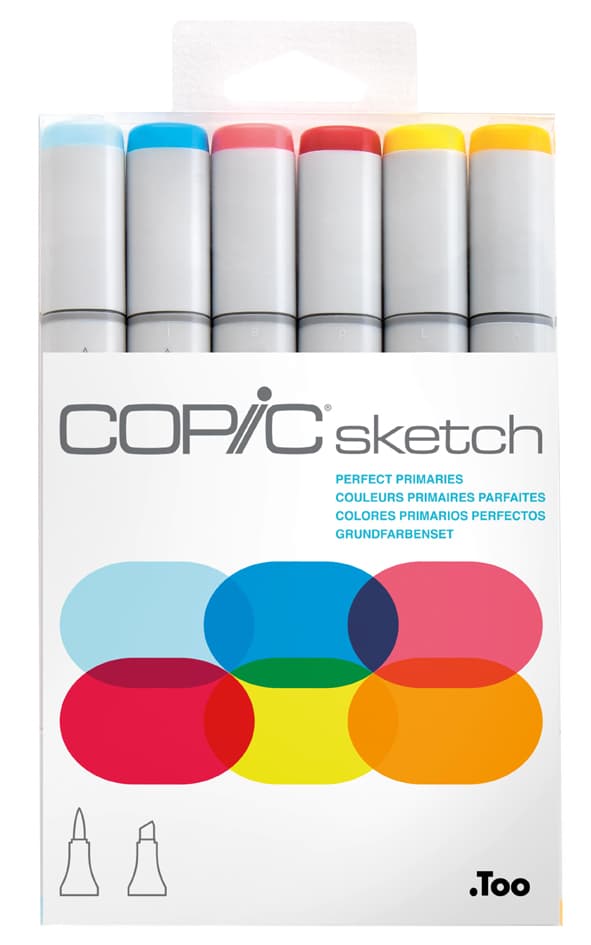 Copic Marker Sketch, 6er Set , Perfect Primaries,