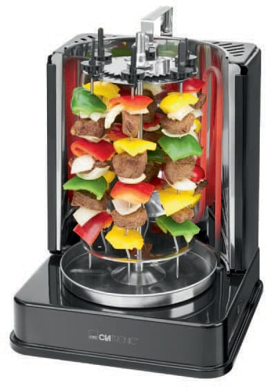 Clatronic Döner-Vertikalmultigrill Dvg 3686, Schwarz