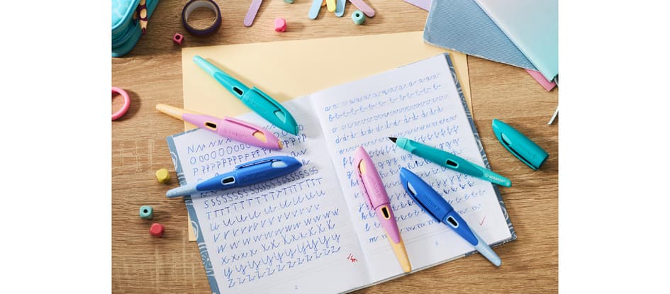 Stabilo Füllhalter Easybirdy L Pastel Edition, Blau/Hellblau