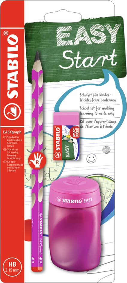 Stabilo Schulset Easygraph, Für Rechtshänder, Blau
