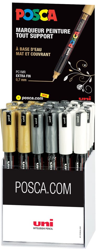 Posca Pigmentmarker Pc-1mr, 36er Display
