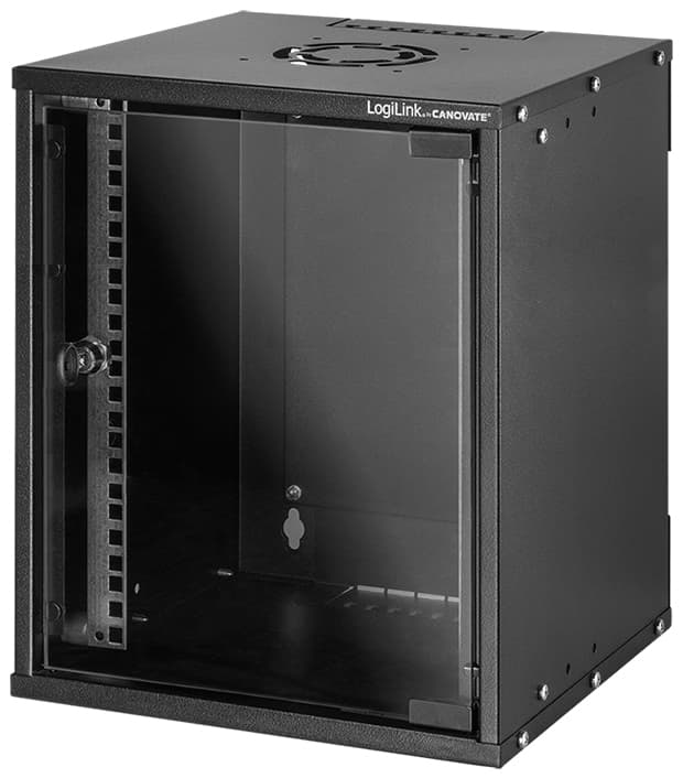 Logilink 10,  Wandgehäuse Soho, Montiert, 6 He, Schwarz
