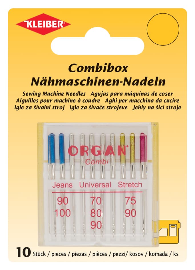 Kleiber Nähmaschinen-Nadeln In Combi-Box, 10-Teilig