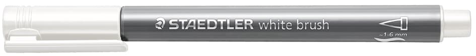 Staedtler Pinselstift Metallic Brush, Weiß