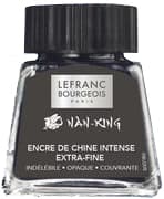 Lefranc Bourgeois Tinte Nan-King, Schwarz, Im Glas, 14 Ml