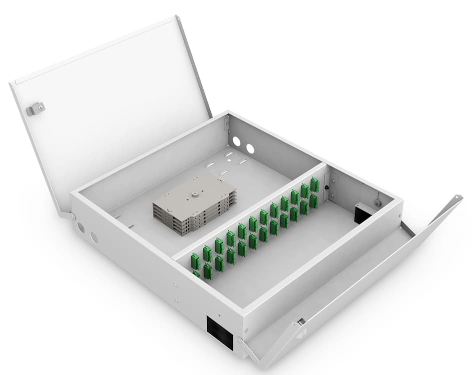 Digitus Lwl-Spleißbox Unibox Zur Wandmontage, Kompakt, Grau