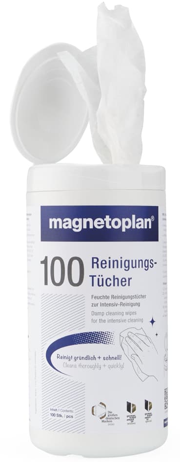 Magnetoplan Whiteboard-Reinigungstücher, 100 Stück