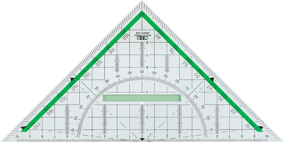 M+R Geometriedreieck , Green Line, , Hypotenuse: 230 Mm