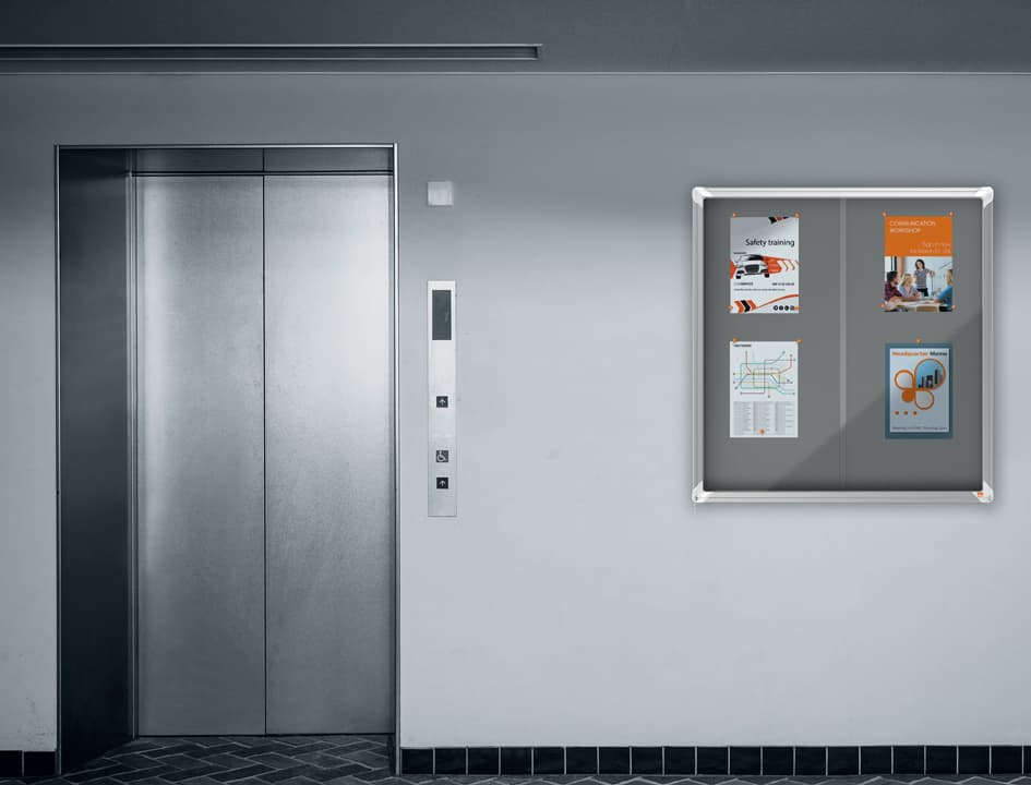 Nobo Schaukasten Premium Plus, Filz-Rückwand, 12 X Din A4