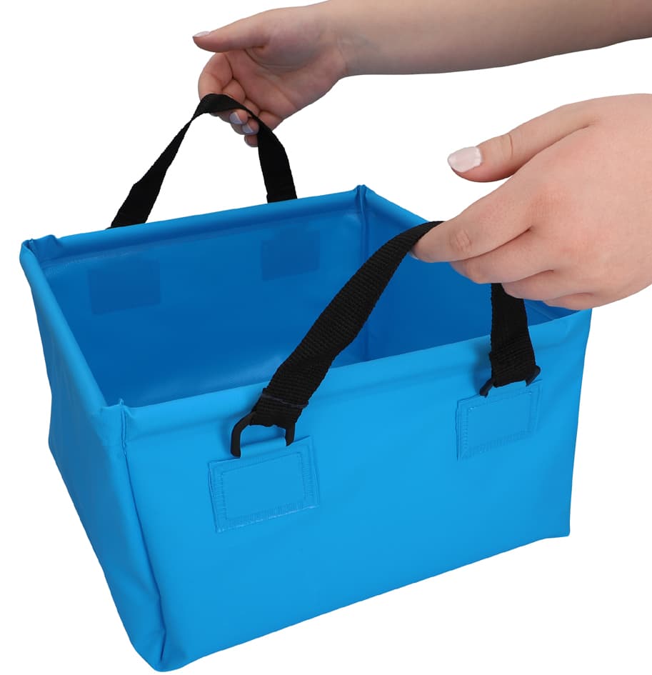 Cartrend Spülschüssel, Faltbar, Eckig, 15 Liter, Blau