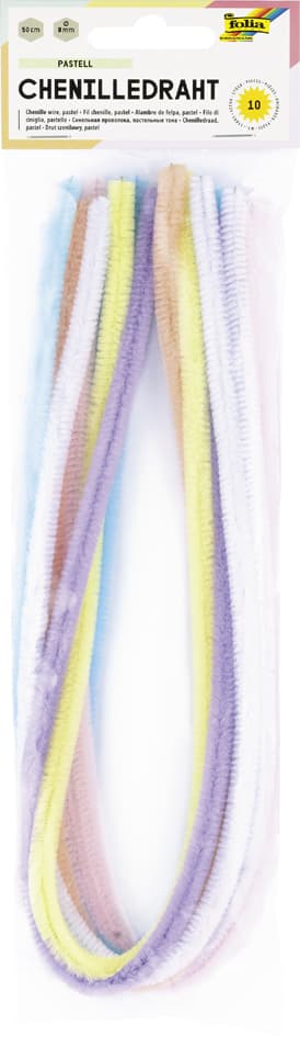 Folia Chenilledraht (Pfeifenputzer) Pastell