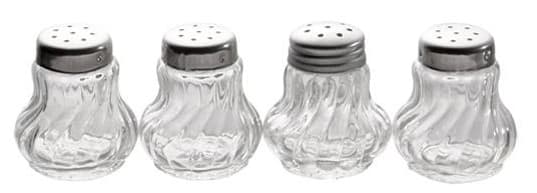 Aps Ministreuer, 4er-Set, Glas/Edelstahl
