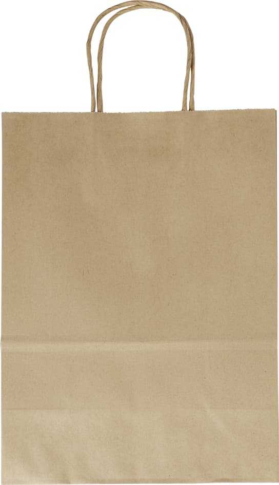 Folia Papier-Tragetasche, 240 X 120 X 310 Mm, Natur