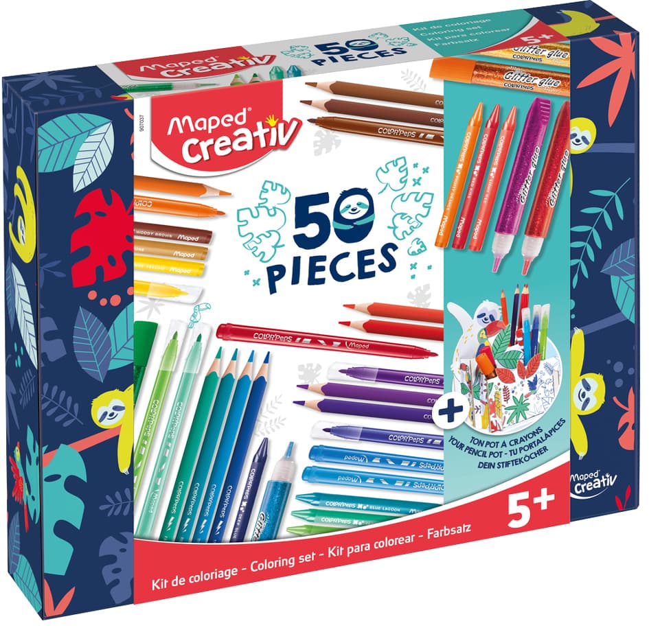 Maped Creativ Zeichenset Colouring Kit, 50-Teilig