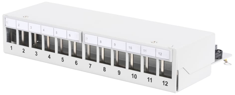 Digitus Desktop Modular Patch Panel, Geschirmt, 12-Port