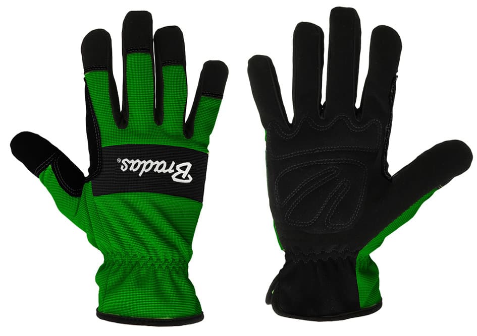 Bradas Arbeitshandschuh Verde, Schwarz/Grün, Xxl