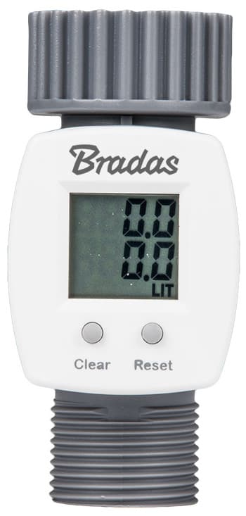 Bradas Digitaler Wasserzähler White Line, 3/4, , Grau/Weiß