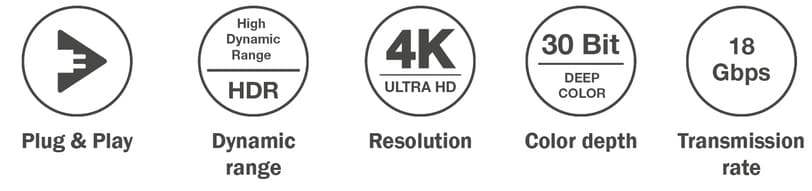 Digitus Hdmi Aoc Hybrid Glasfaser-Anschlusskabel, 10 M