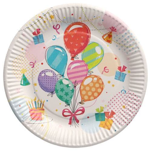 Papstar Papp-Teller , Fete, , Rund, 230 Mm