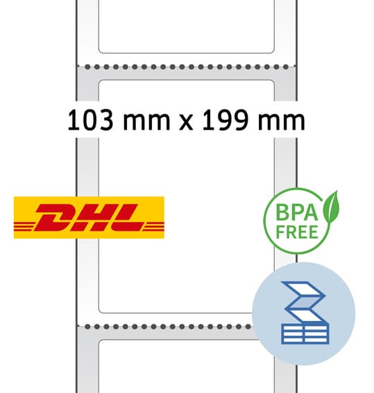 Herma Thermodirekt-Versandetiketten, 103 X 199 Mm