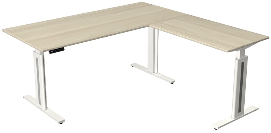 Kerkmann Sitz-Steh-Schreibtisch Move 3 Fresh Mit Anbau,Ahorn