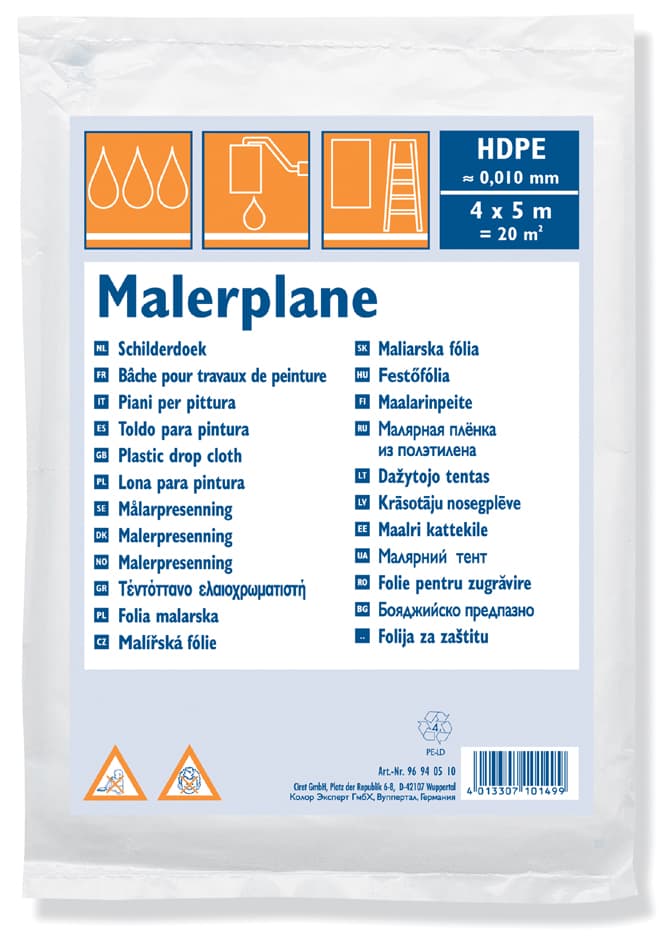 Westex Abdeckfolie, Hdpe, 10 My, Transparent, 4 X 5 M