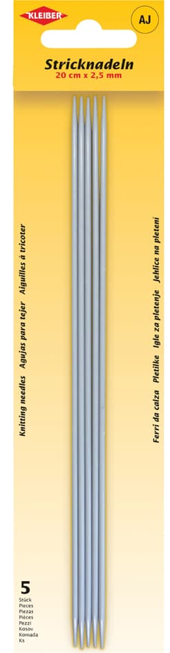 Kleiber Stricknadel-Set / Strumpfspiele, 200 Mm X 2,5 Mm