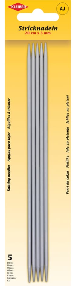 Kleiber Stricknadel-Set / Strumpfspiele, 200 Mm X 3,0 Mm