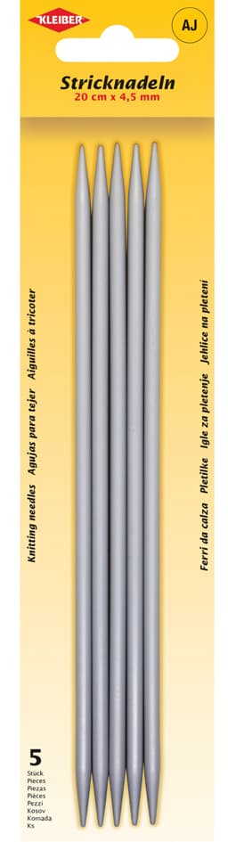 Kleiber Stricknadel-Set / Strumpfspiele, 200 Mm X 4,5 Mm