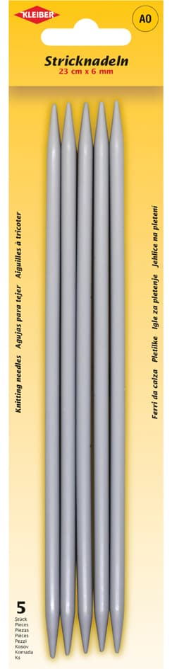 Kleiber Stricknadel-Set / Strumpfspiele, 200 Mm X 6,0 Mm