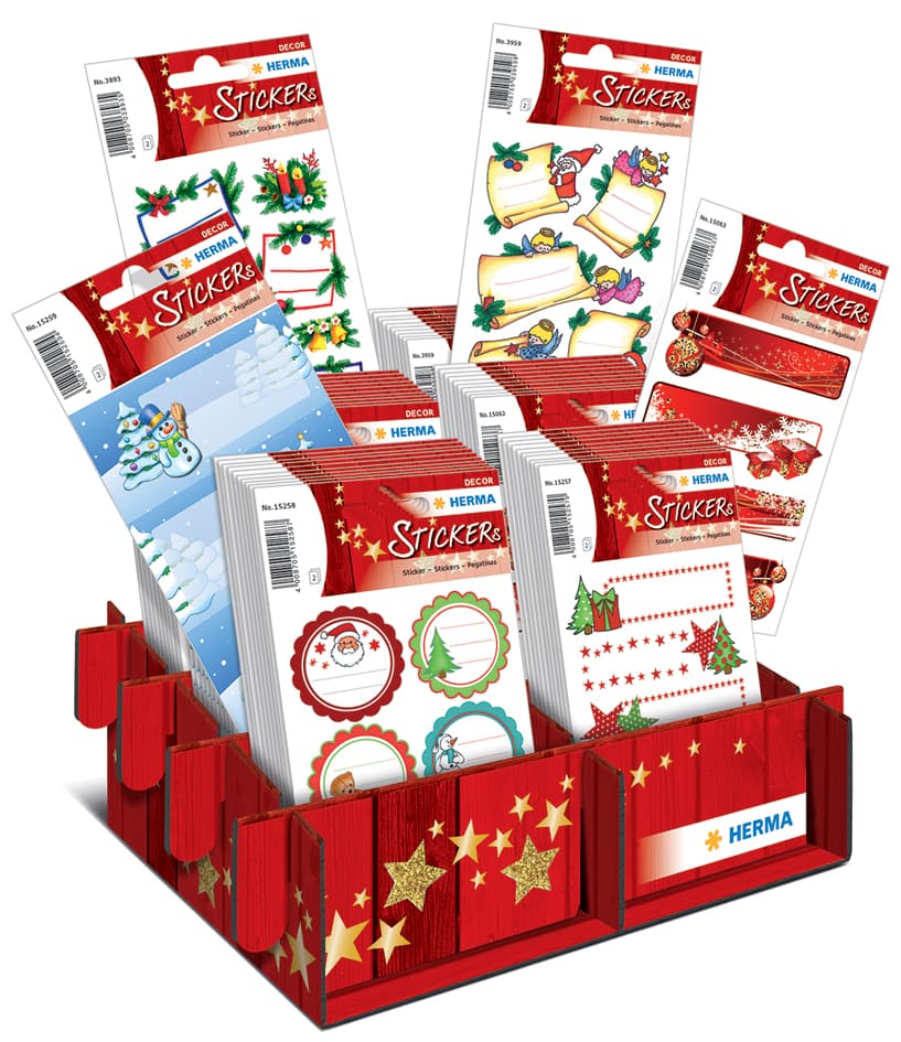 Herma Weihnachts-Sticker , Geschenke, , Thekendisplay