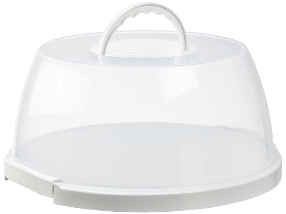 Plast Team Tortenhaube, Rund, Transparent/Weiß