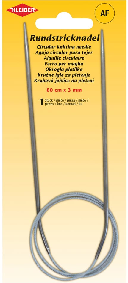 Kleiber Rundstricknadel, 800 Mm X 3,0 Mm