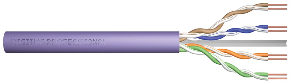 Digitus Installationskabel, Kat.6, U/Utp, 305m, Simplex, Cca