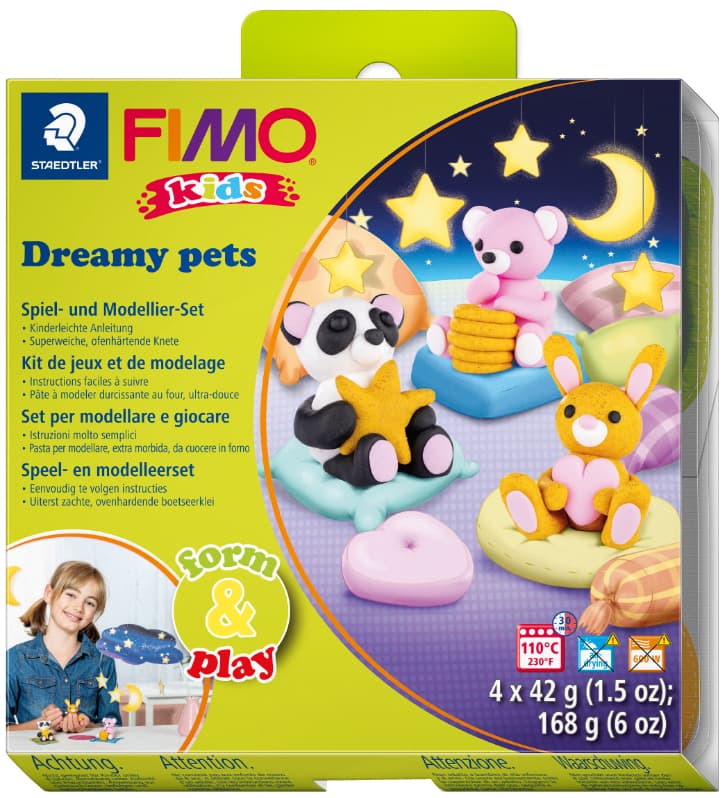 Fimo Kids Modellier-Set Form & Play , Dreamy Pets,