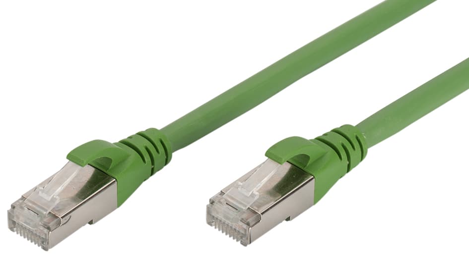 Digitus Patchkabel Pur, Kat. 6a, S/Ftp, 15,0 M, Grün