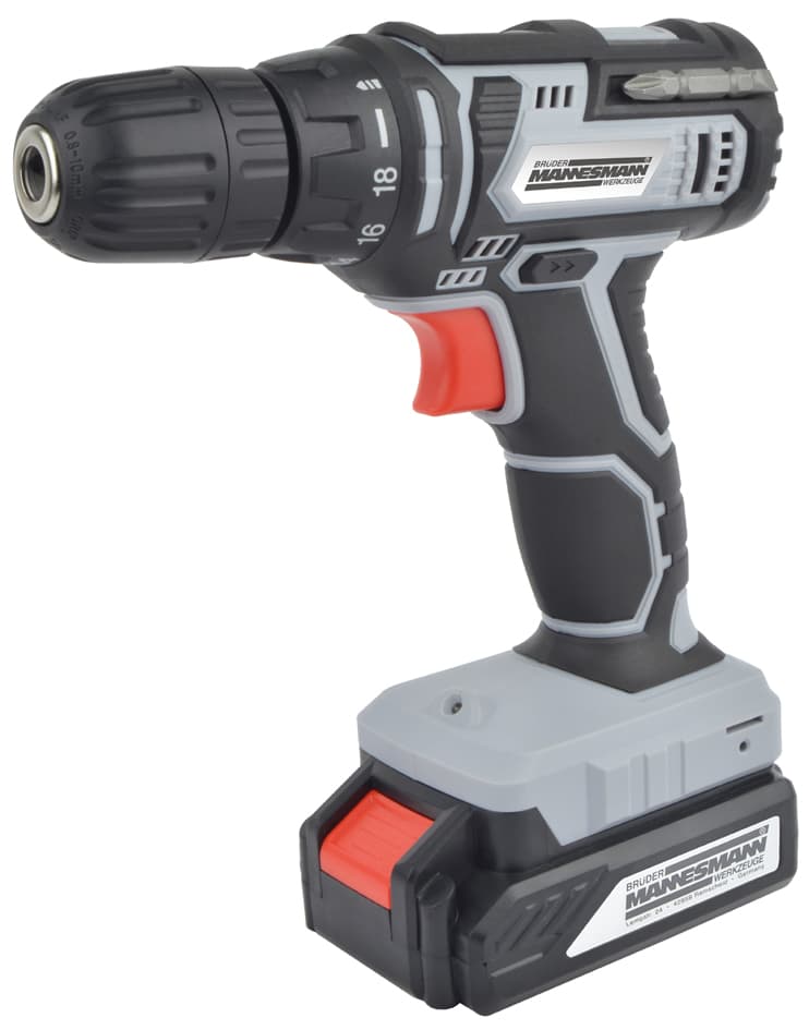 Brüder Mannesmann Akku-Bohrschrauber, 20 Volt, 2 Akkus