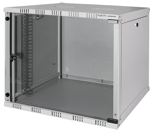 Logilink 19,  Wandschrank Soho, 9 He, Schwarz (Ral9005)