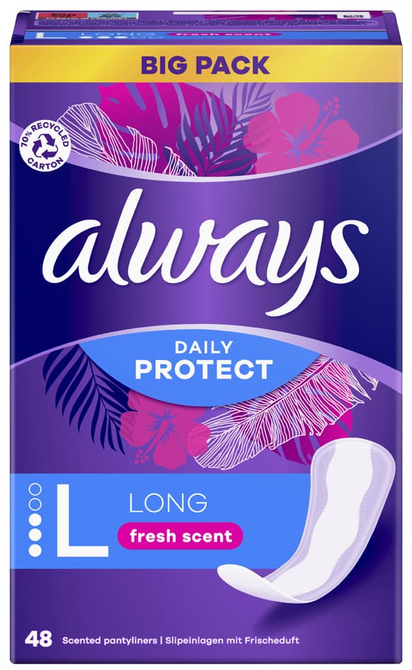 Always Slipeinlage Daily Protect Long Mit Frischeduft