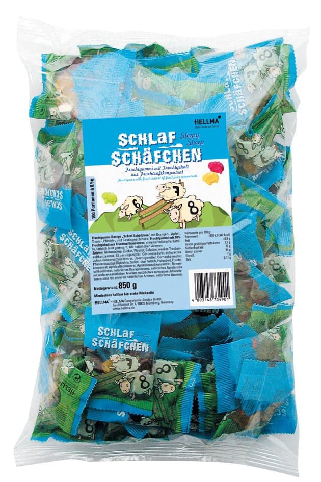 Hellma Fruchtgummi Schlafschäfchen, Im Polybeutel